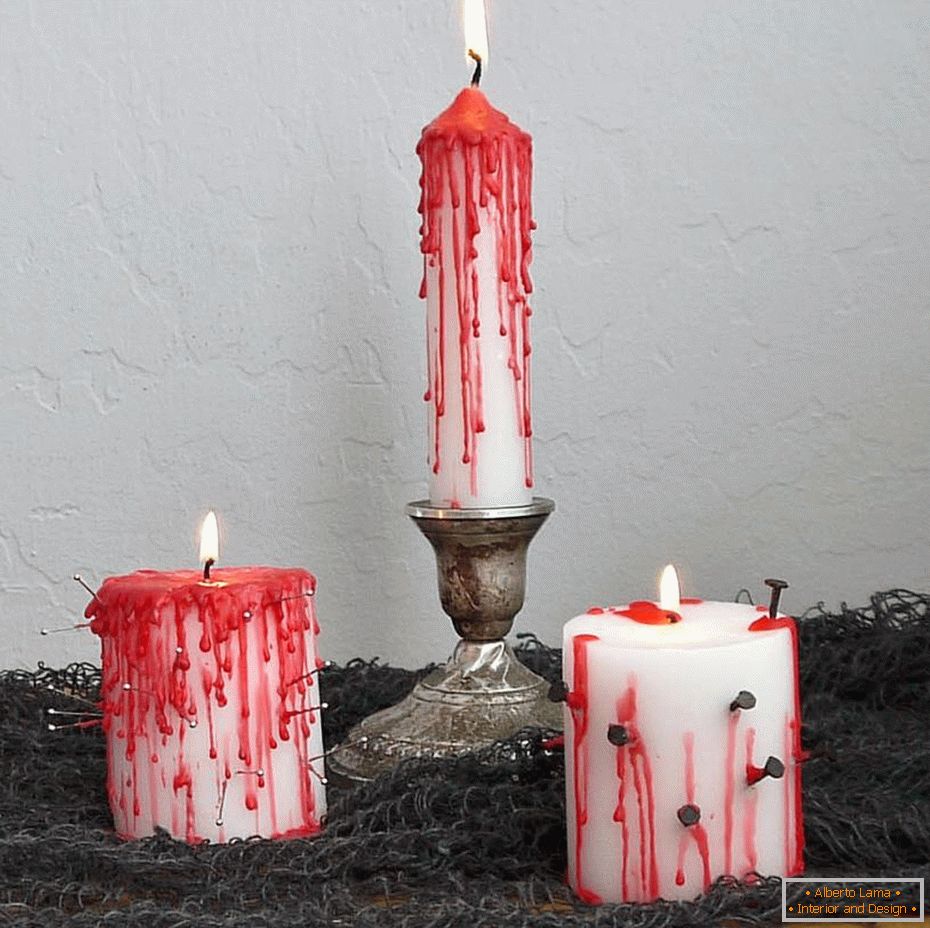 Декор за свеће на Хэллоуин
