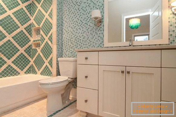 Прекрасан купатилски декор с плочицама - фотографије најбољих идеја