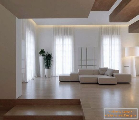 Модеран дизајн дневне собе у приватној или сеоској кући