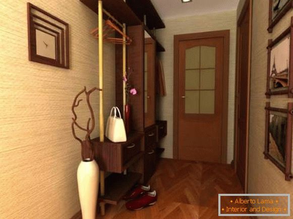 Модеран дизајн малих просторија у стану - предсобље и ходник