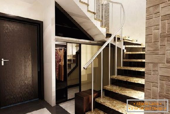дизајн ходника са степеницама, фото 18