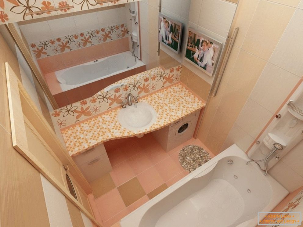 Визуелно повећање простора у малом купатилу са огледалом