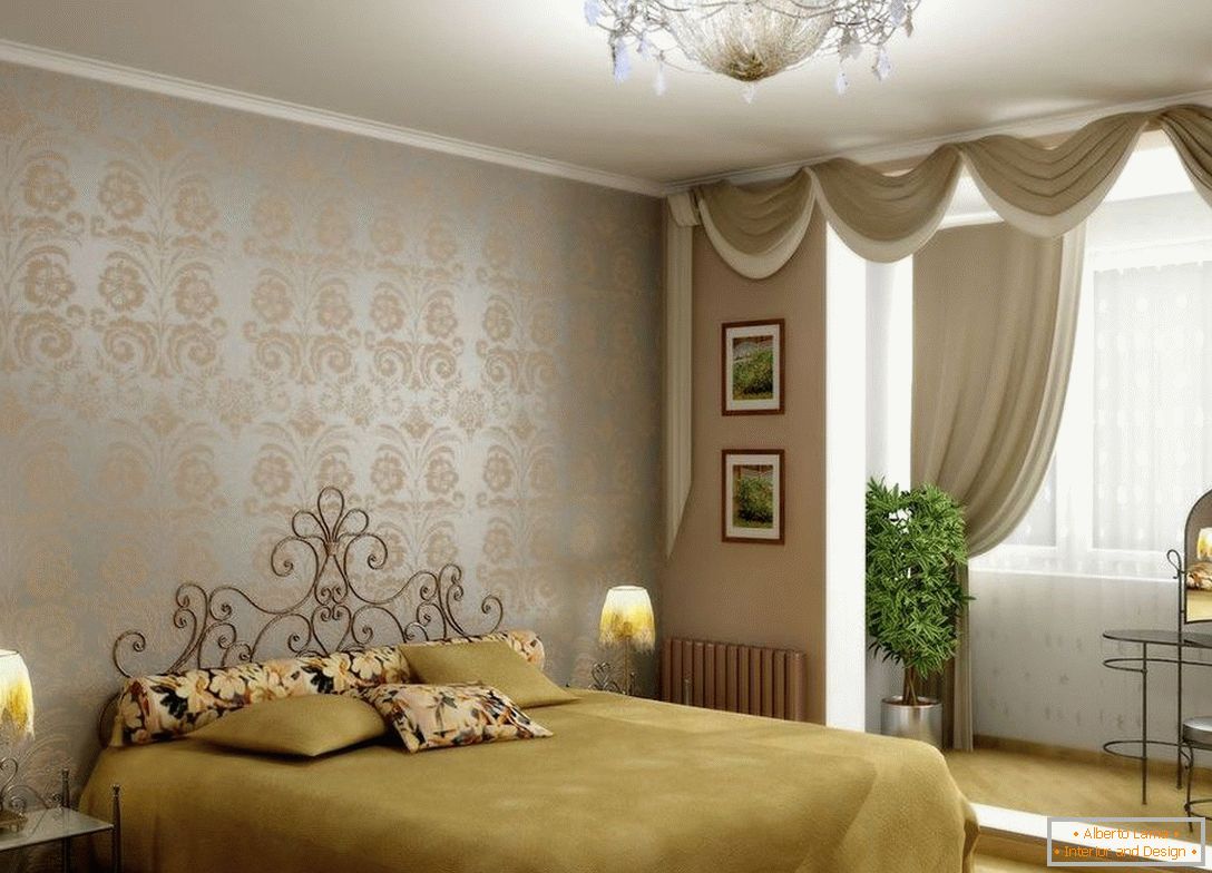 Класична спаваћа соба са лођом