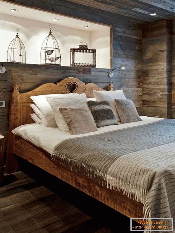 Спаваћа соба са дрвеним стилом