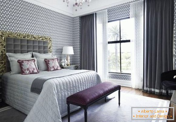 Дизајнирајте тапет за спаваћу собу у стилу луксуза