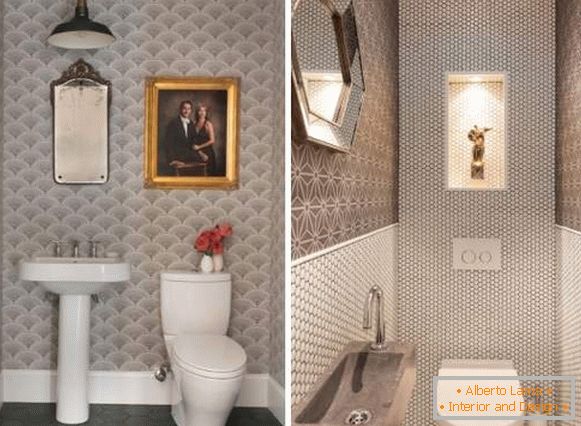 Сиви тоалетни дизајн - фото савремене идеје из 2017