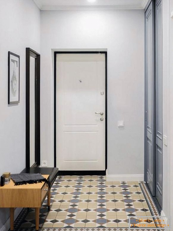 дизајн уског ходника у стану, фото 23