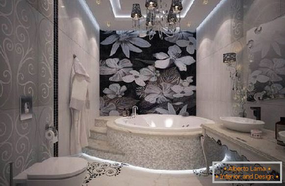 дизајн купатила у комбинацији са тоалетним фотографијама, фото 10