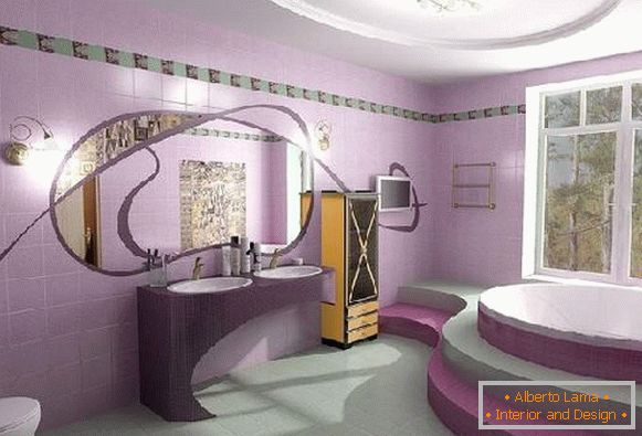 дизајн купатила са тоалетом, фото 32