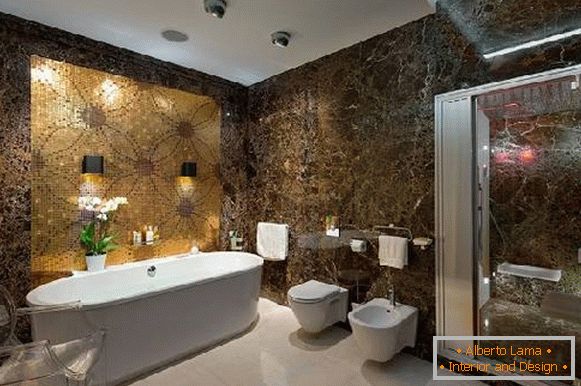дизајн малог купатила у комбинацији са тоалетом, фото 33