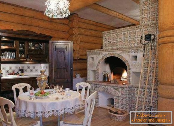 Руски етнички стил у унутрашњости - фотографија у приватној кући