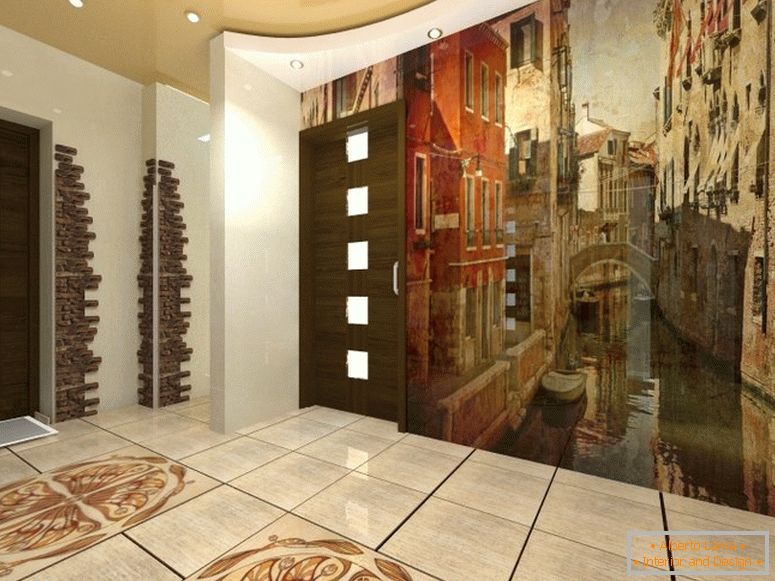 Предиван дизајн ходника са фрескама
