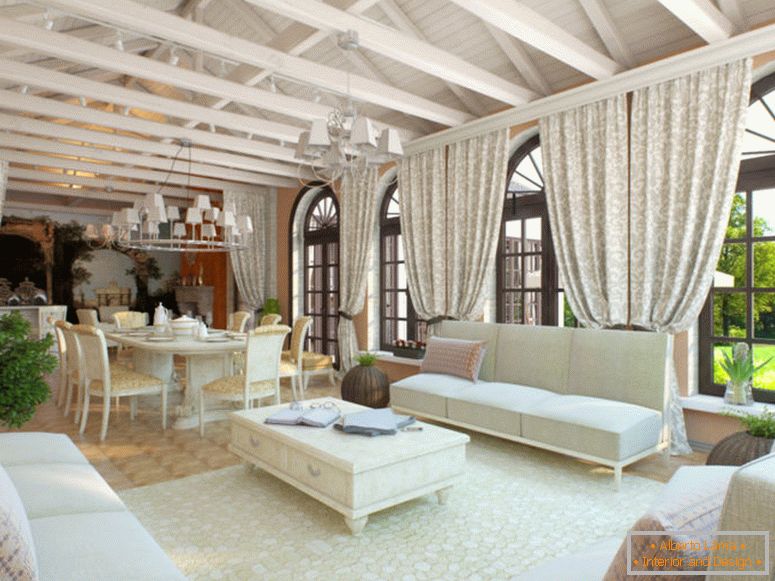 Дневни боравак у италијанском стилу - 75 фотографија