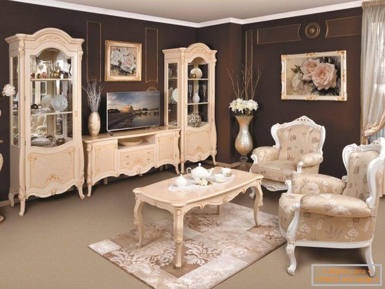 Дневни боравак у италијанском стилу - 75 фотографија