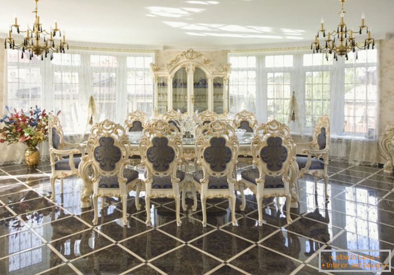 Барокни дневни боравак - 75 фотографија необичног дизајна