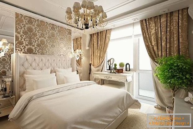 дизајн спаваће собе у класичном стилу