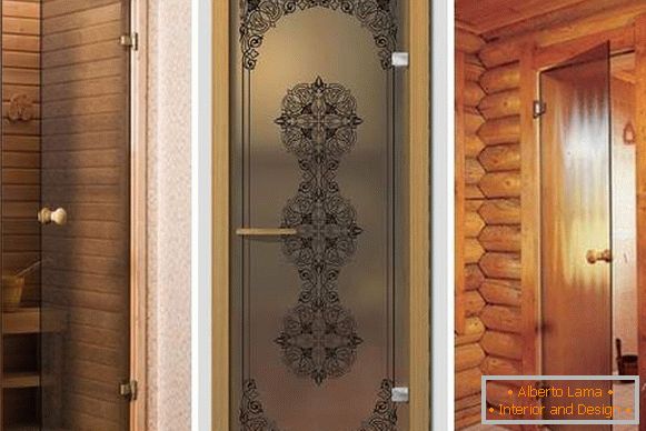 Врата за сауна стакло - изаберите дизајн и квалитет
