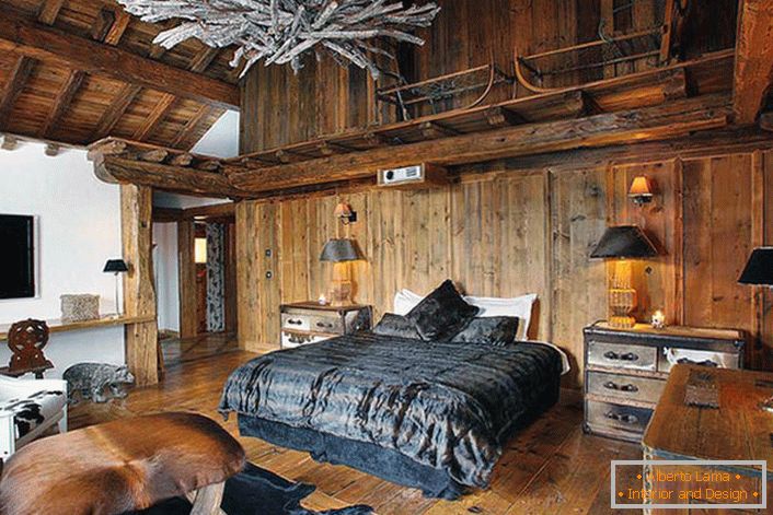 Спаваћа соба у стилу планинарења