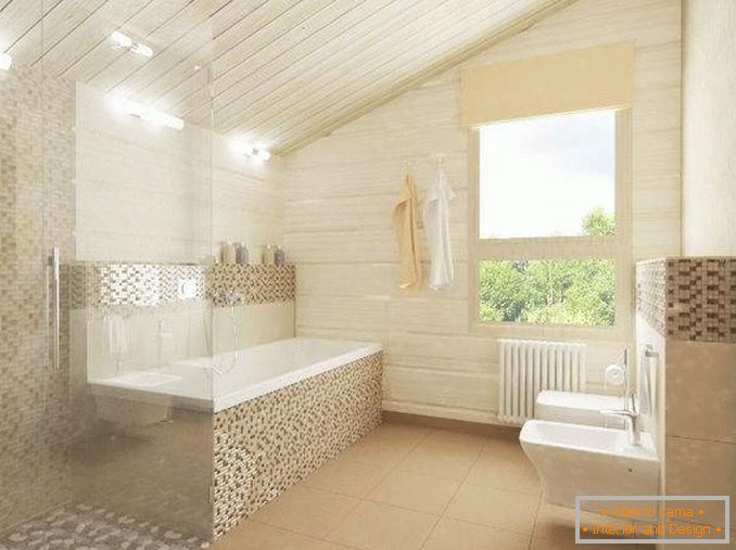 Унутрашњост мале приватне куће - дизајн купатила