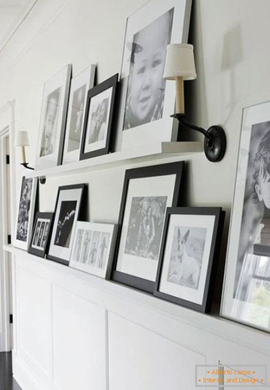 Црно-беле фотографије у дизајну коридора
