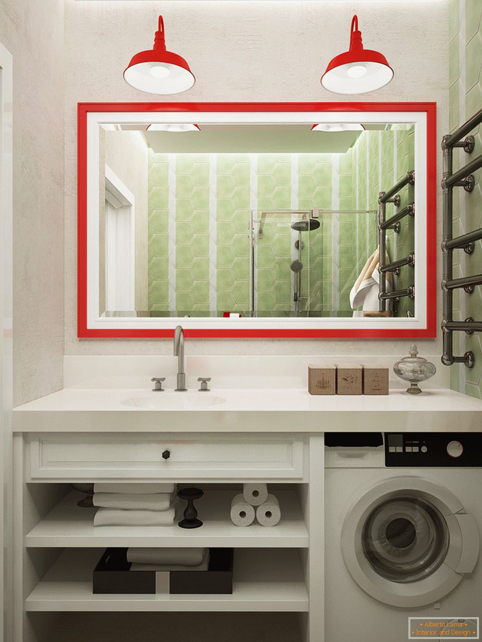 Дизајн купатила у светлим бојама - фото 3