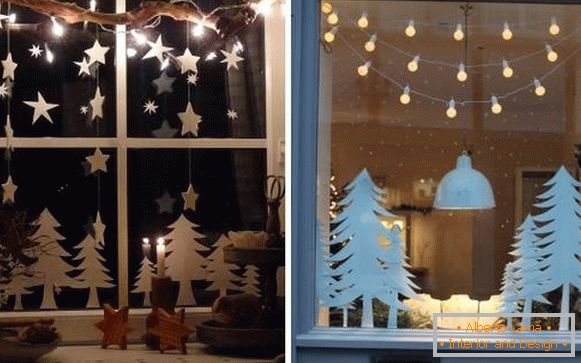 Како украсити прозор својим рукама - идеје за празнике