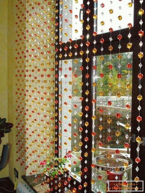 прекрасне завесе у кухињи са балконским вратима, фото 31