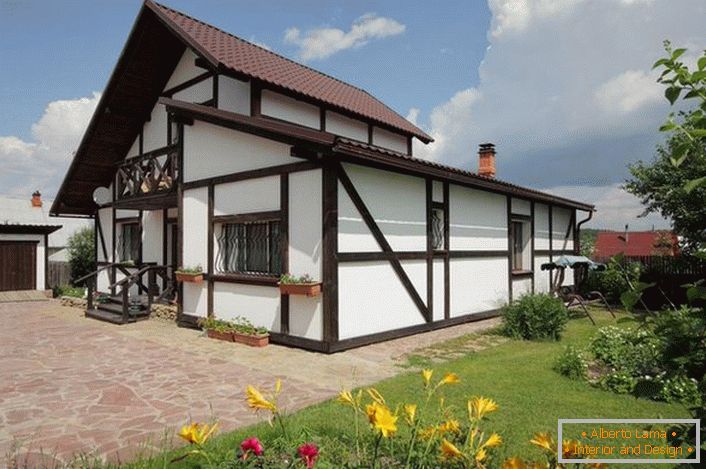 Мала кућа у скандинавском стилу привлачи поглед са својом лепотом и рустикалним шикама.