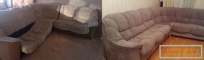 Повлачење тапацираног намештаја пре и после, фотографија 17