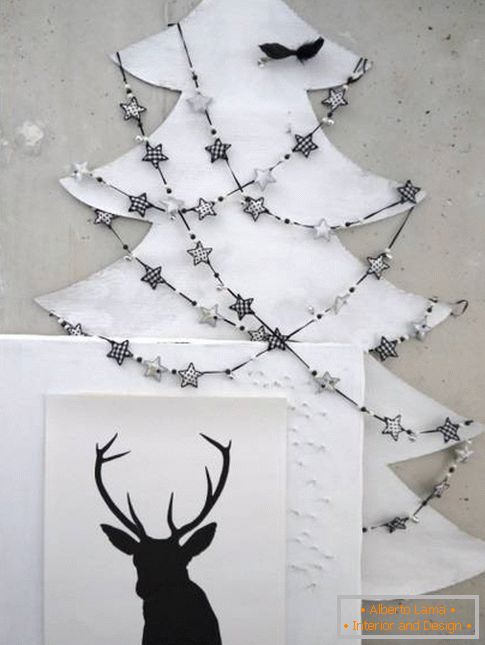 Божићно дрво-на-зиду