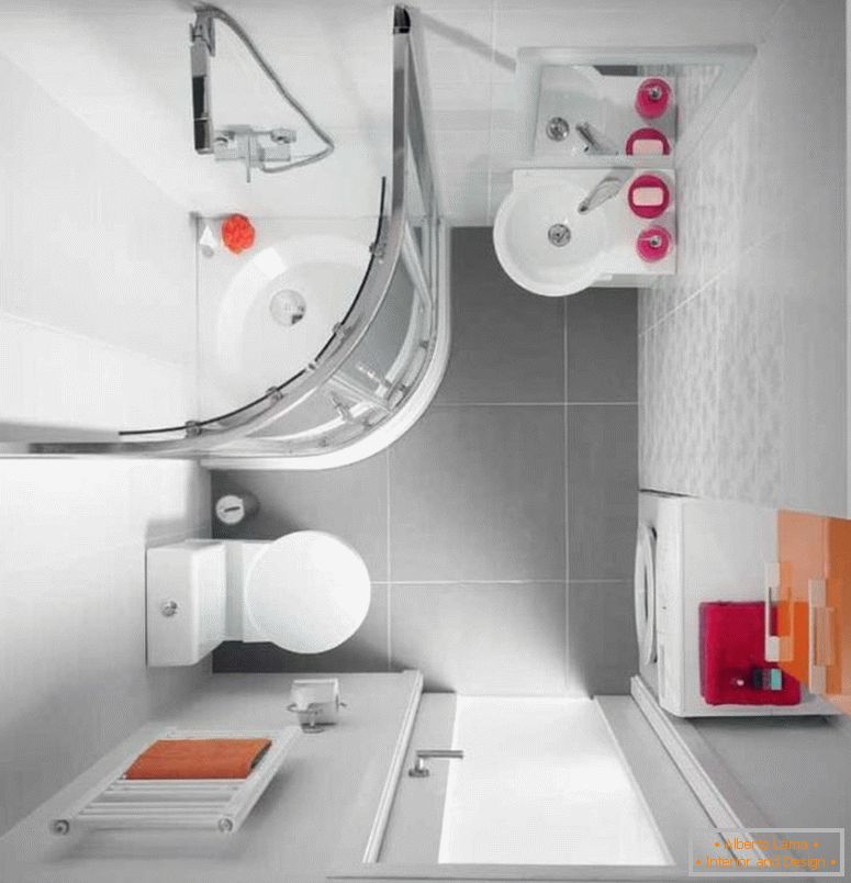 Мала купаоница 3 м²: 70 фотографија, идеје за планирање и