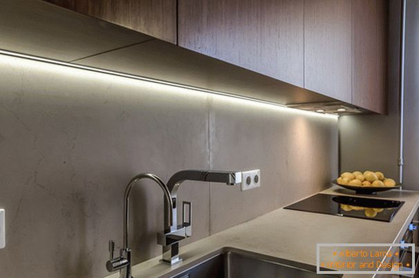 Осветљење у кухињи са ефектом оптичке илузије