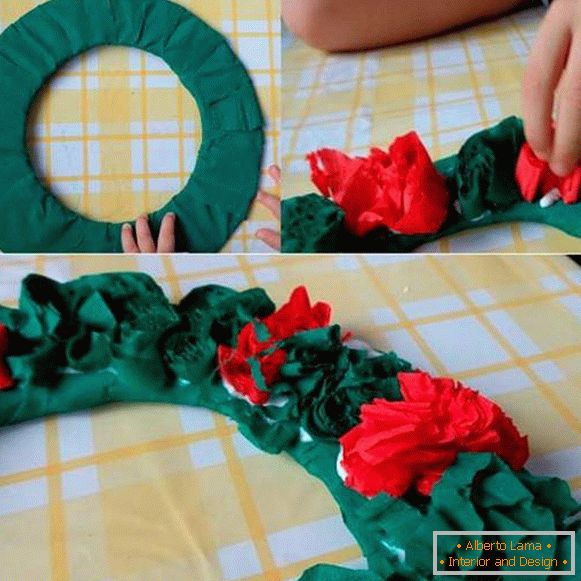 Новогодишње играчке од валовитог папира са властитим рукама, фото 21