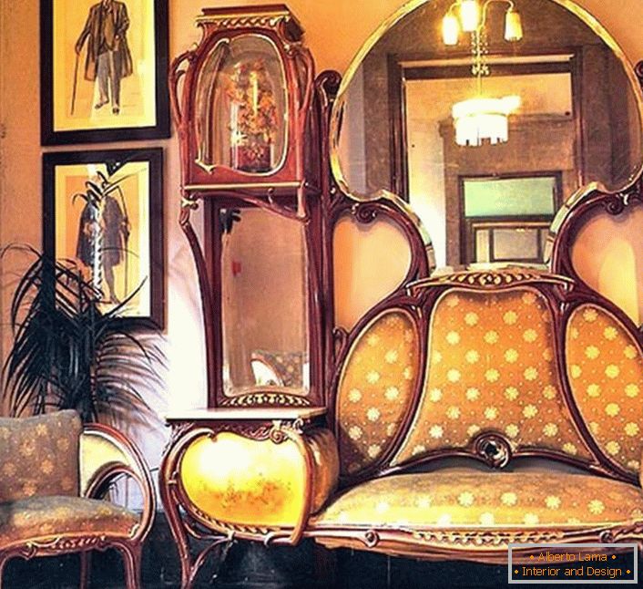 Глатке линије стилског намештаја - антикни намештај модерно.