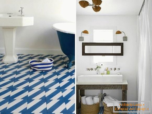Модерне купатилске плочице 2015: геометрические рисунки 