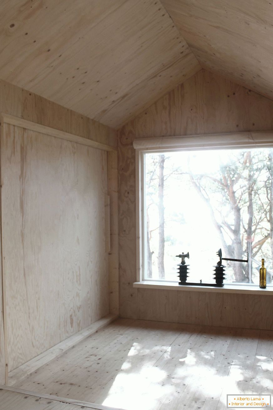 Интерьер мини-дома Ермитаге Кабина в Швеции