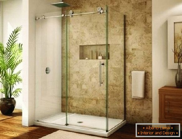 врата за туширање, стакло, фото 12