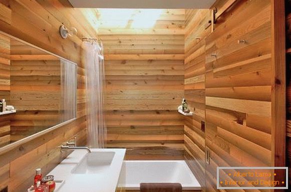 дрвени облога-купатило