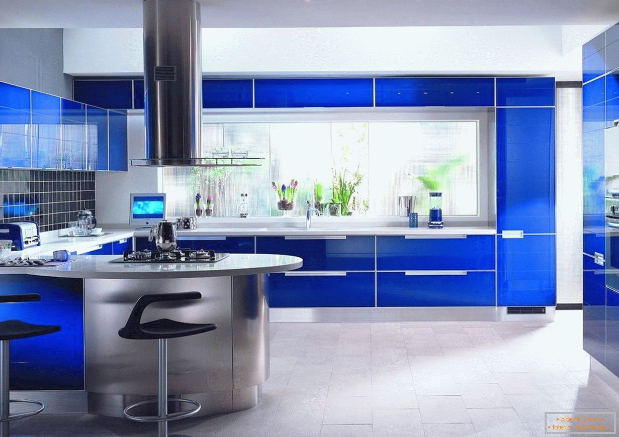 Фасаде кухиње плаве