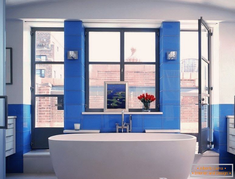 Коришћење плаве боје у декорацији купатила