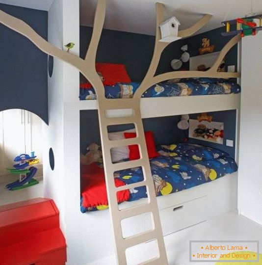 Модеран изглед дечије собе за дечаке