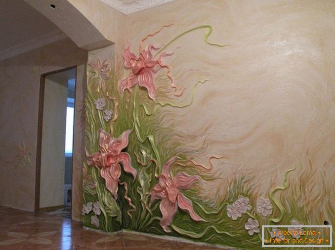 Украсни зидови са декоративним малтером слика 1
