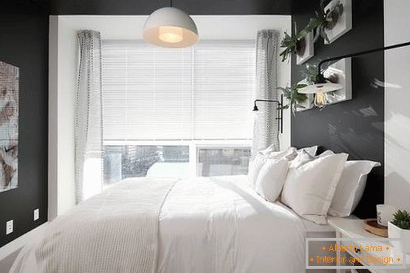 Прозирне завесе у спаваћој соби - модерни дизајн фотографија 2016