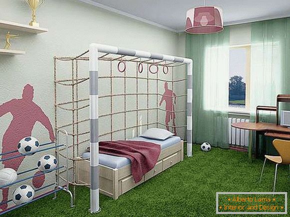 Унутрашњост дечије собе за дечака од 5 година, фото 10