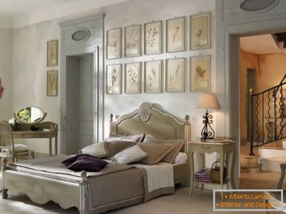 Спаваћа соба Прованса - фотографија са дизајнерским идејама
