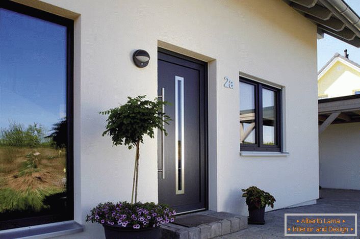 Улазна метална врата у стилу Арт Ноувеау за приватну кућу су функционално и естетски атрактивно решење.
