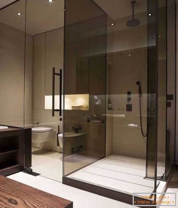 Стаклена врата за туширање црне боје