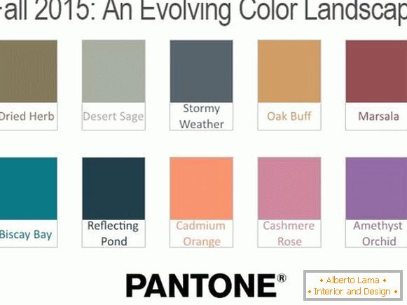 Модне боје - трендови јесени 2015 од Пантоне