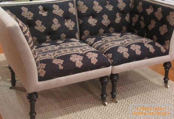 Тапацирани намештај - фотографија софа из две угловне фотеље