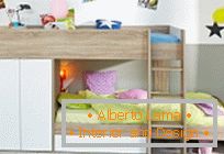 Опције дизајна детской комнаты с двухъярусной кроватью